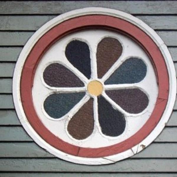 Stained Glass Rosette Window