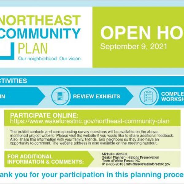 Northeast Community Plan Open House